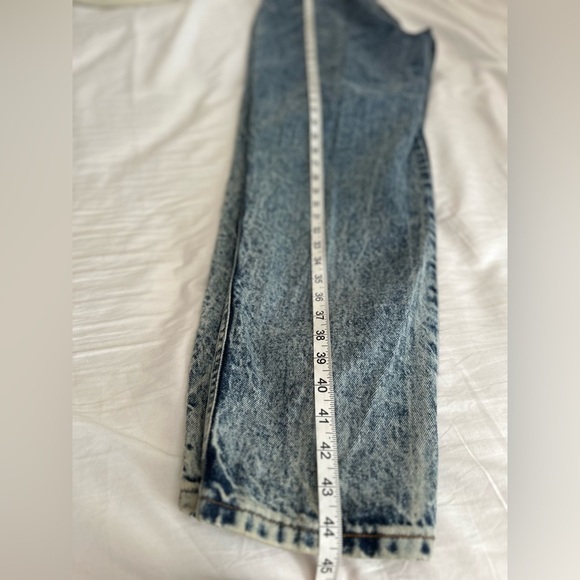 NWT VTG 80s Mom Jeans Chic Sz:15 Tall JR Acid Wash Denim High Waisted Pleated. - Picture 5 of 12